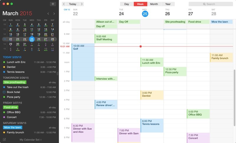 mac style calendar for windows